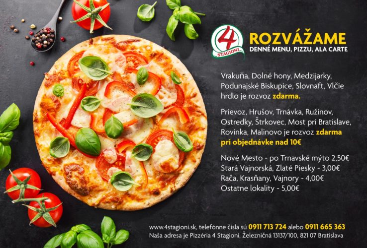 Tasty appetizing vegetarian pizza on dark background. Horizontal.
